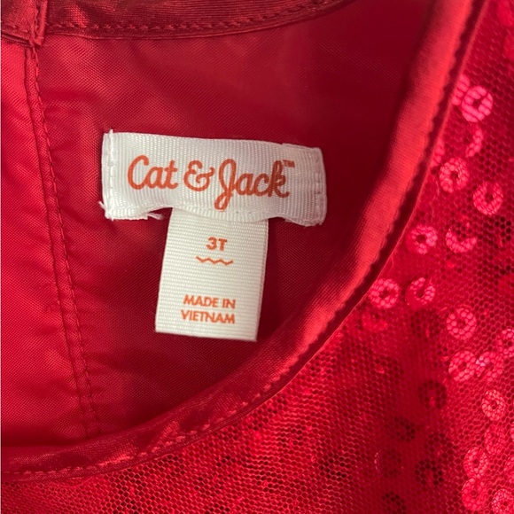 Beautiful Red Sequence Tulle Christmas Toddler Dress - Picture 4 of 4